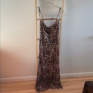 SHEIN Leopard Print Maxi Dress